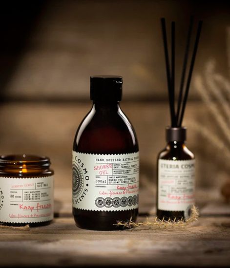 Фрезия сирень и драгоценное дерево, гель для душа, Eteria cosmo