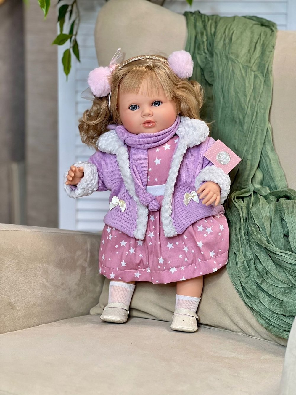 Кукла Berbesa мягконабивная 52см Carla (7218S)