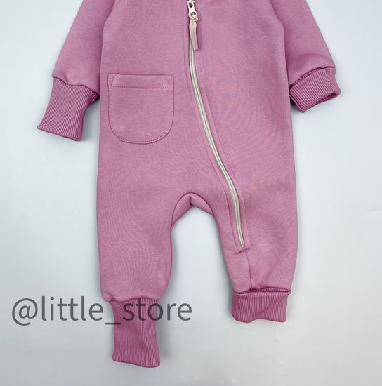 Комбинезон "Simple" из футера с начесом, Орхидея