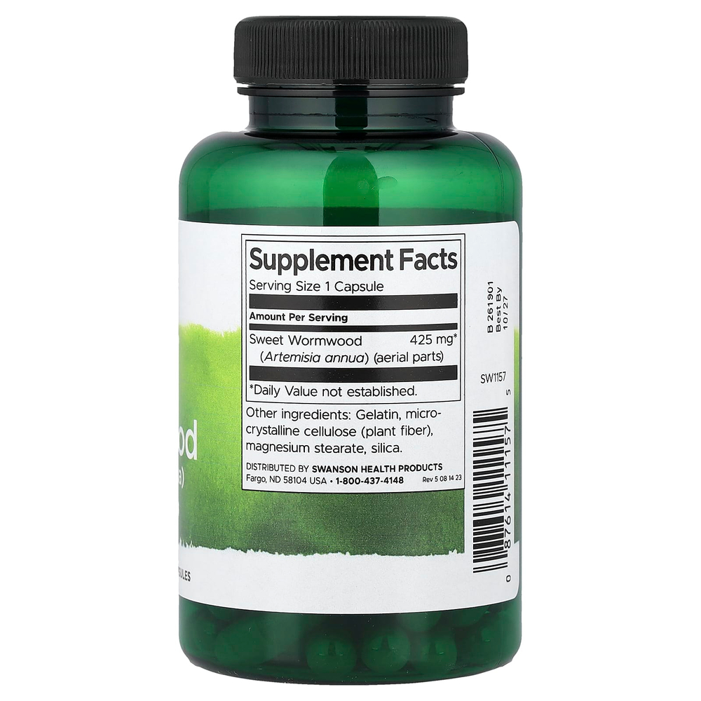 Swanson Vitamins, Full Spectrum®, полынь однолетняя, 425 мг, 90 капсул