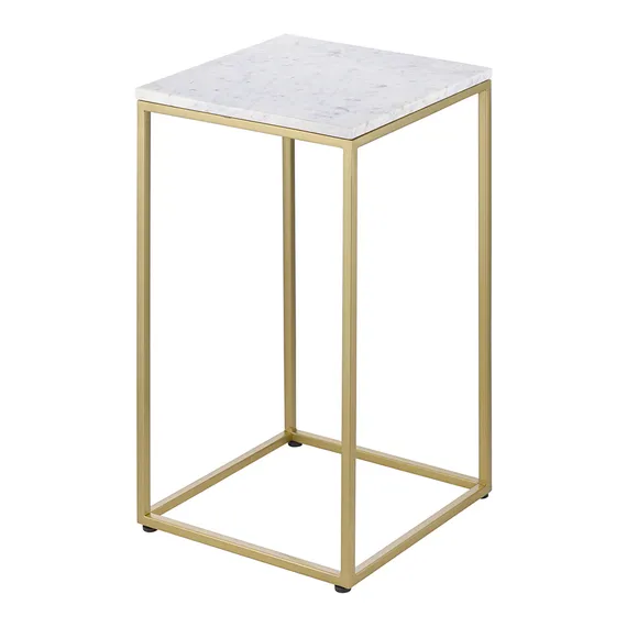 Набор столиков кофейных Mayen Gold, белые/золотистые