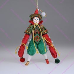 Ёлочная игрушка Клоун Капитан