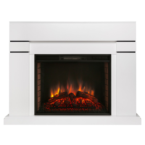 Электрокамин RealFlame Lindelse 26 WT белый с очагом Epsilon 26 S IR