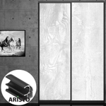 Дверь-купе ARISTO С, ЛДСП LAMARTY, профиль черный велюр (17 цветов)