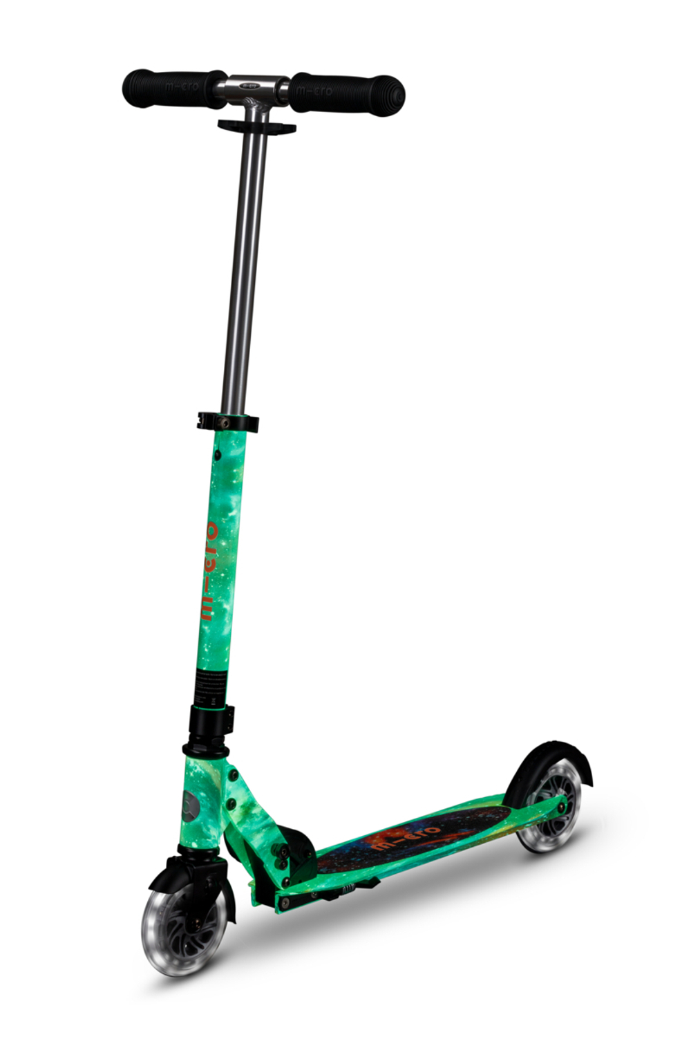 Самокат Micro Sprite Glow (светится в темноте) LED, Art Млечный путь