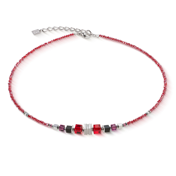 Колье Coeur de Lion Red-Silver 3044/10-0317