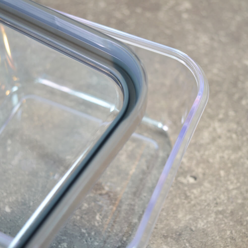 Набор емкостей для сыпучих 3шт (0,4л, 0,6л, 0,9л) на подставке "Cubbo Scandi", серый