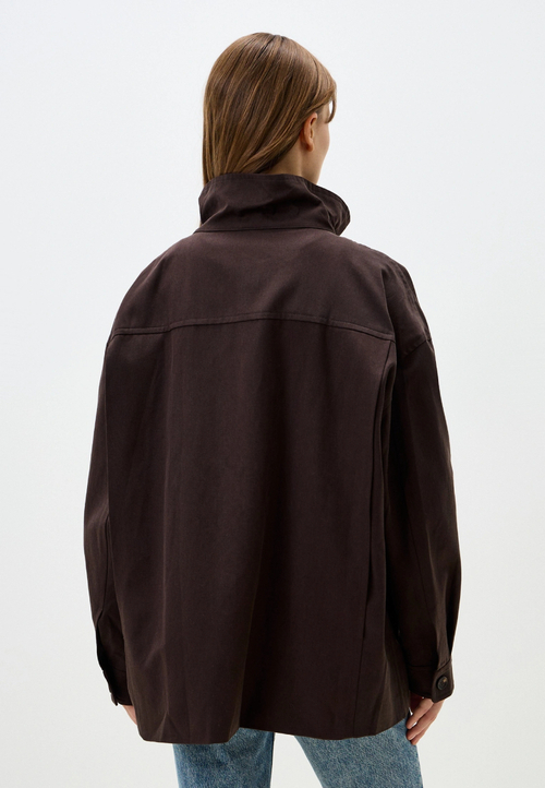 Оверсайз парка с высоким воротом