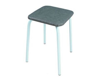 Табурет квадратный Пенек крепкий серый до 170кг, 30х30см, h47см/d22мм Т269 ЗМИ