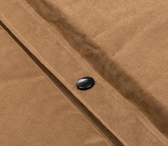 Коврик самонадувающийся Helios HS-007, кнопка и верхняя ткань.