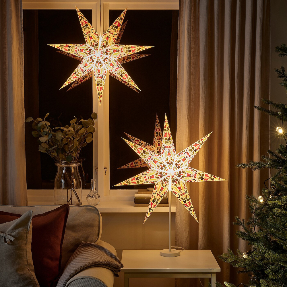 Новогоднее украшение (звезда) Födelse, 70 см, разноцветный/с рисунком, бумага