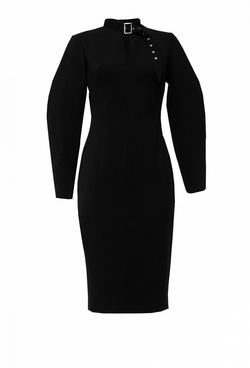 Платье футляр чёрное 18-03-20FW