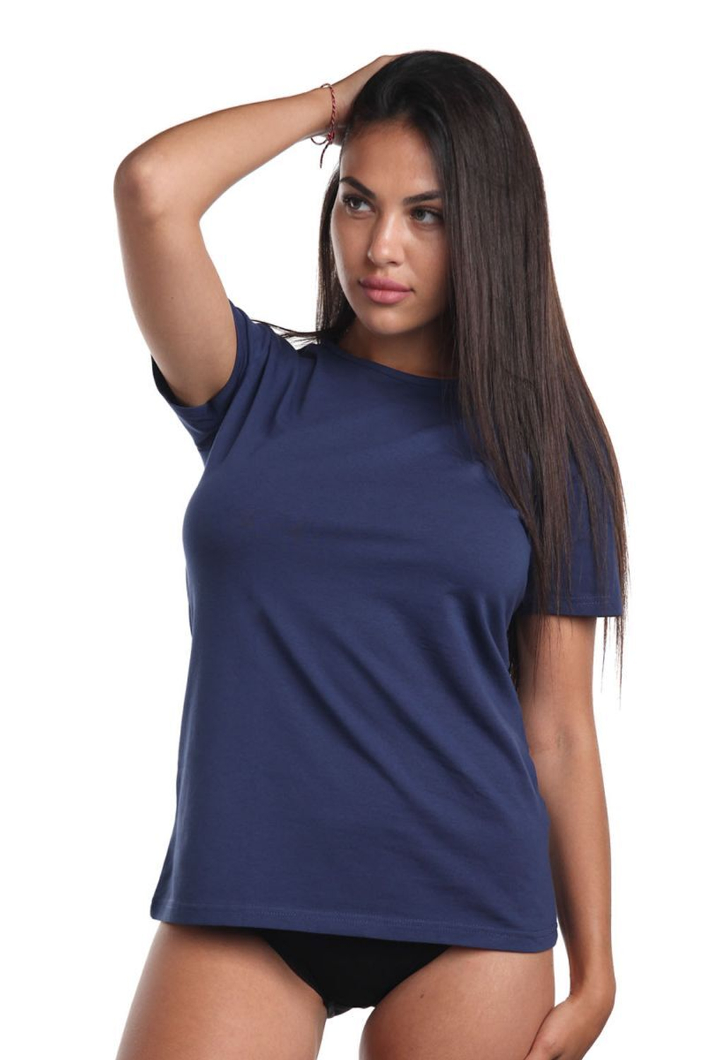 Женская футболка из хлопка (Размер: S) (Цвет: грязно-розовый)