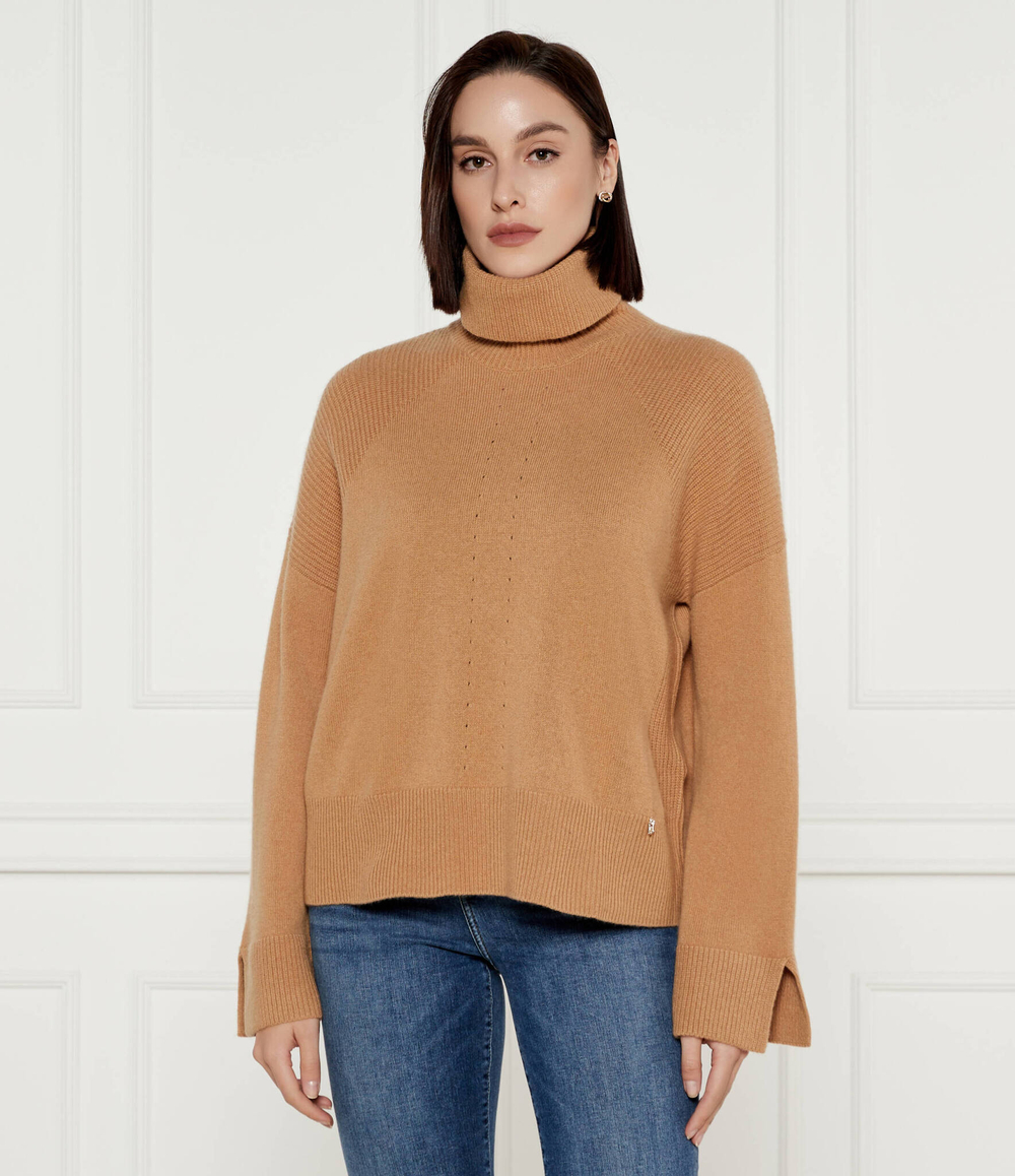 Шерстяной гольф Liu Jo - коричневый(WF4434 MS009)