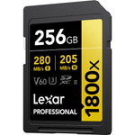 Lexar Professional 1800x SDXC GOLD Series 256 ГБ UHS-II W/R 270/180