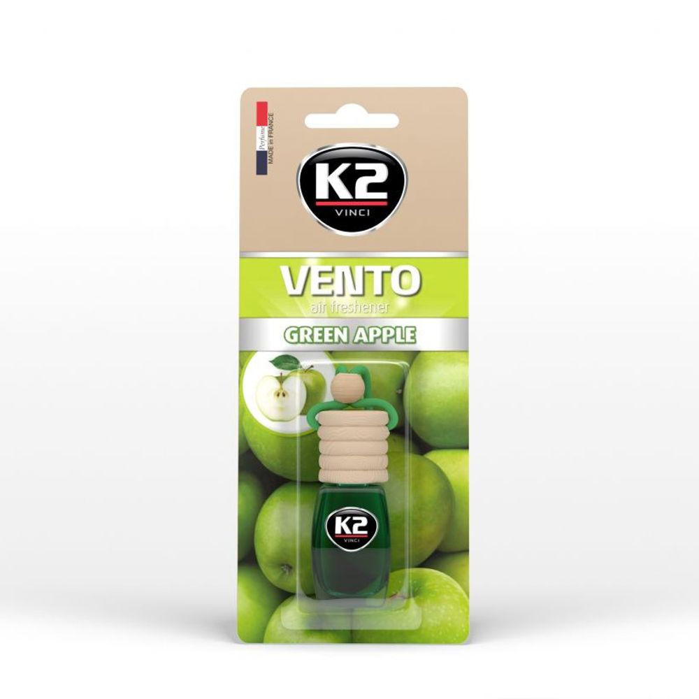 АРОМАТИЗАТОР С ПОДВЕСКОЙ &quot;К2&quot; VENTO GREEN APPLE 8ML