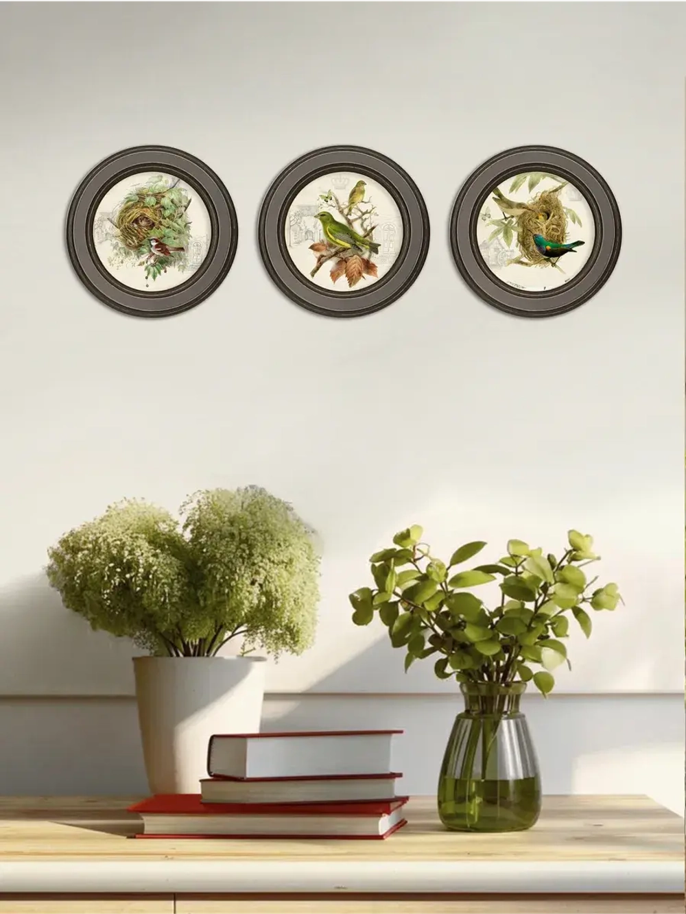 Картины на стену интерьерная на холсте 3 шт 17.5 см