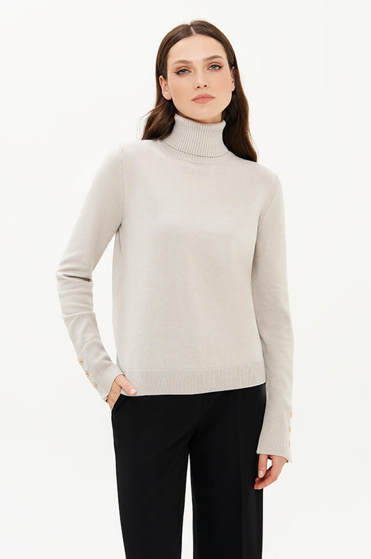 23375 Свитер женский (жемчужный)