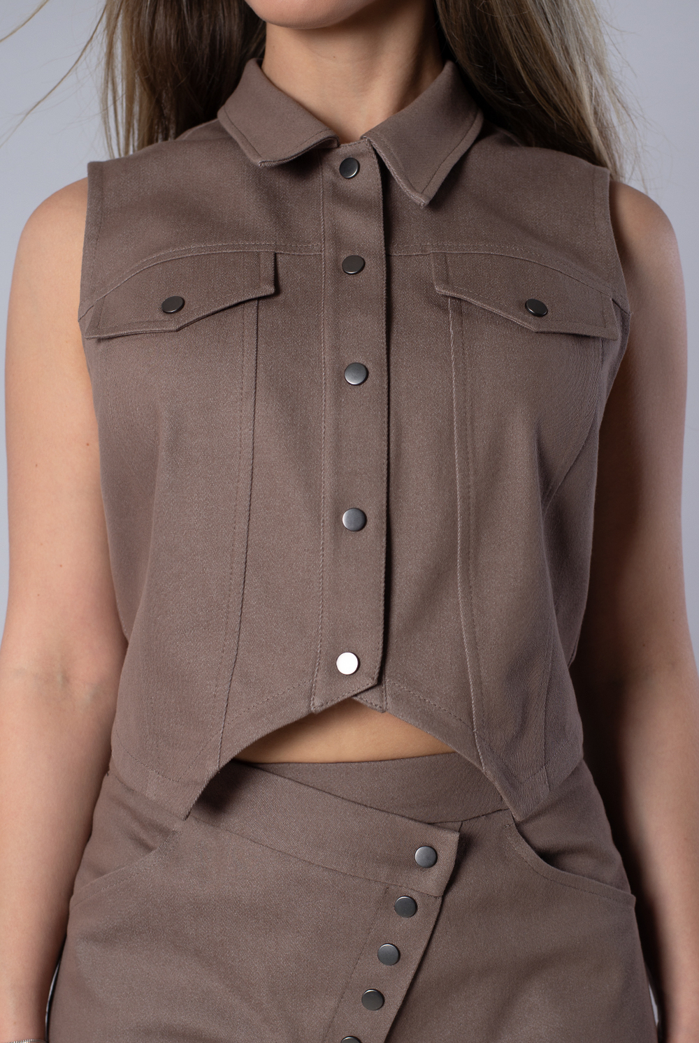Жилет женский 4269ВП, какао #429Кк064269ВП