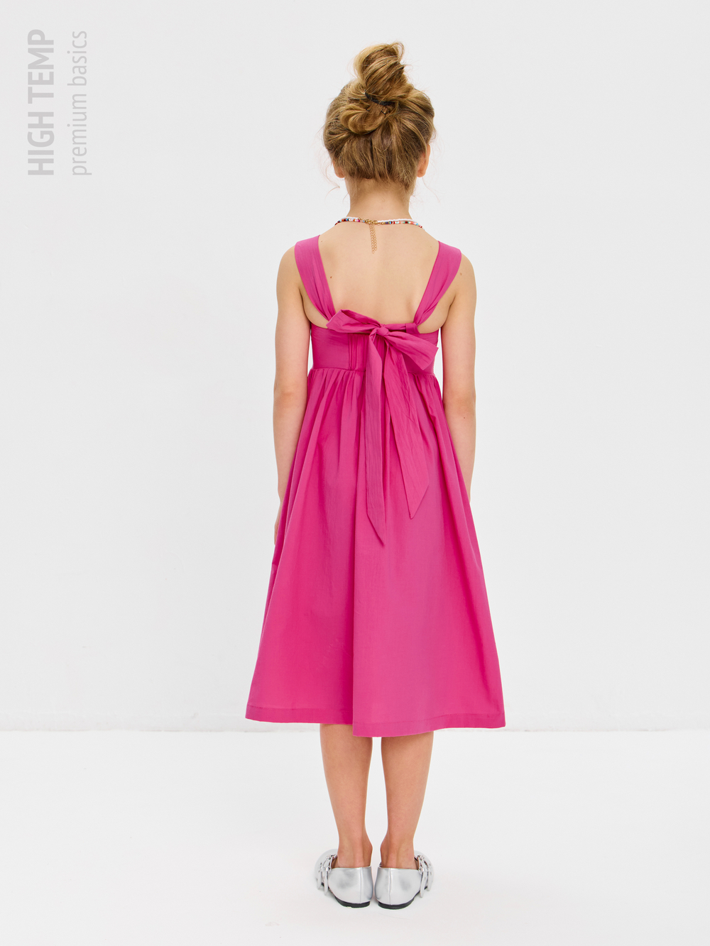 Сарафан из хлопка с бантом на спинке