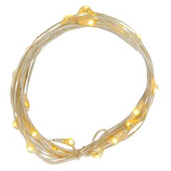 GAEM Электрогирлянда (20 теп белый, 2хАА, н/п), L210 W0,1 H0,2 см