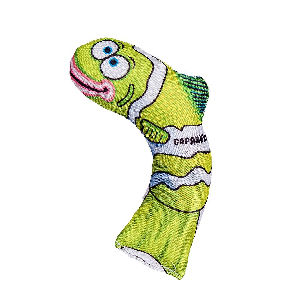 Игрушка для кошек"Таксюша, Мышь и Сардинка" 10см с валерианой (Антицарапки)