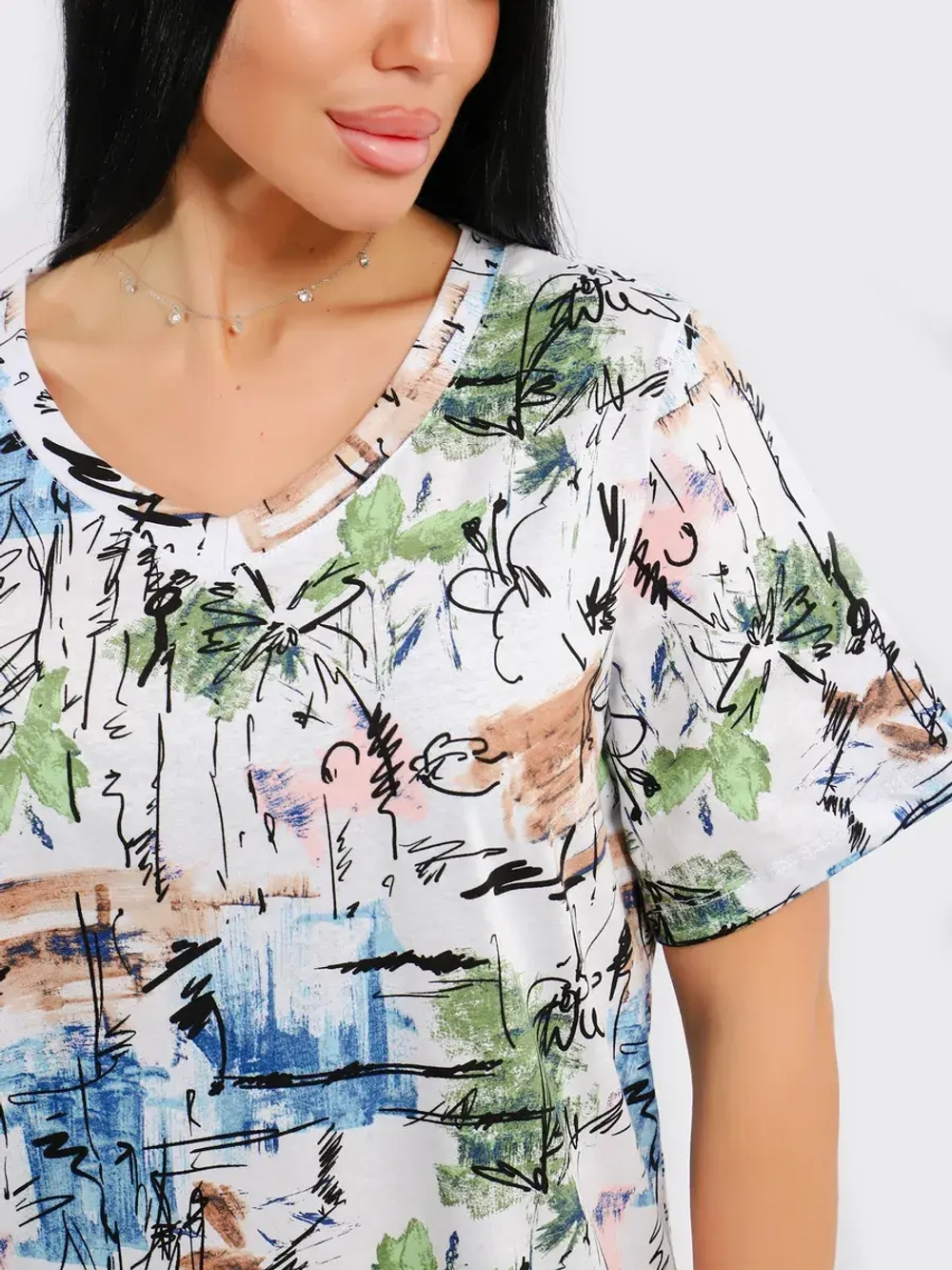 Футболка женская большие размеры