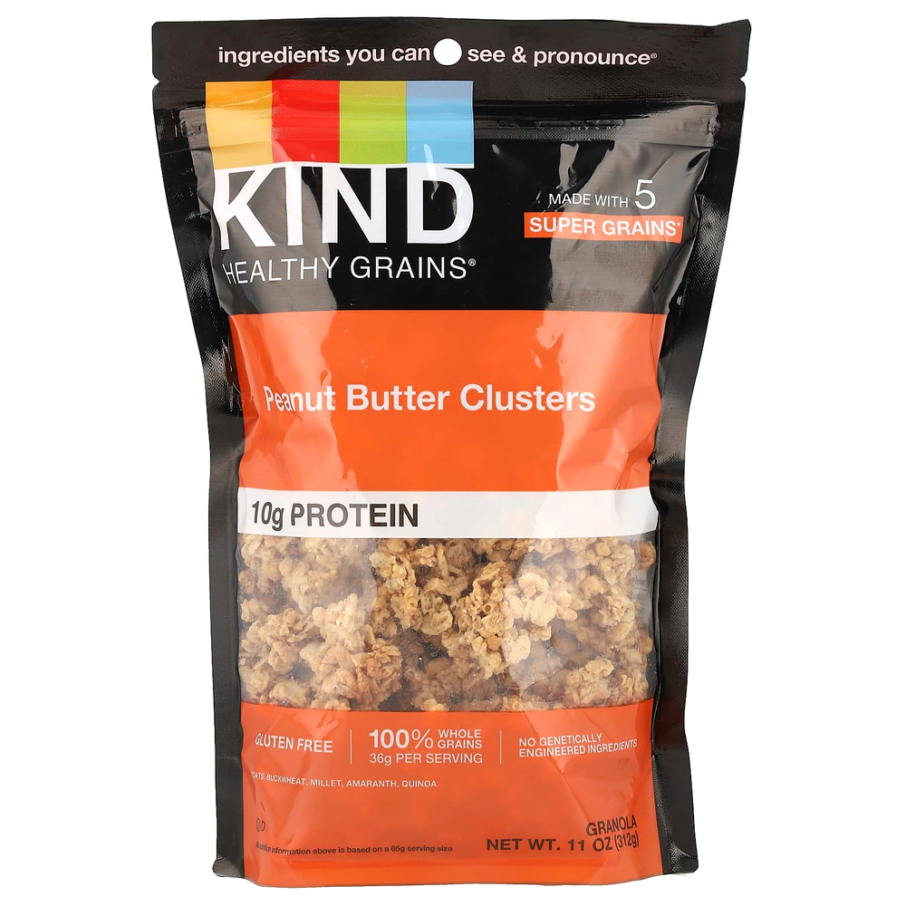 KIND Bars, Healthy Grains®, Гранола, арахисовая паста, 312 г (11 унций)