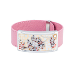 Браслет Fiore Luna на розовом кожаном ремешке CB13598-28