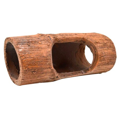 Грот "Бамбук посадочный малый" 13,5х4,5х4,5 см (глина) (Иж ББП3)