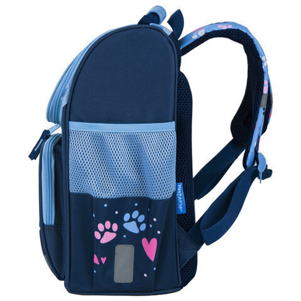 Ранец ПИФАГОР BASIC, с эргономичной спинкой, "Little friend", 35х28х18 см, 270684