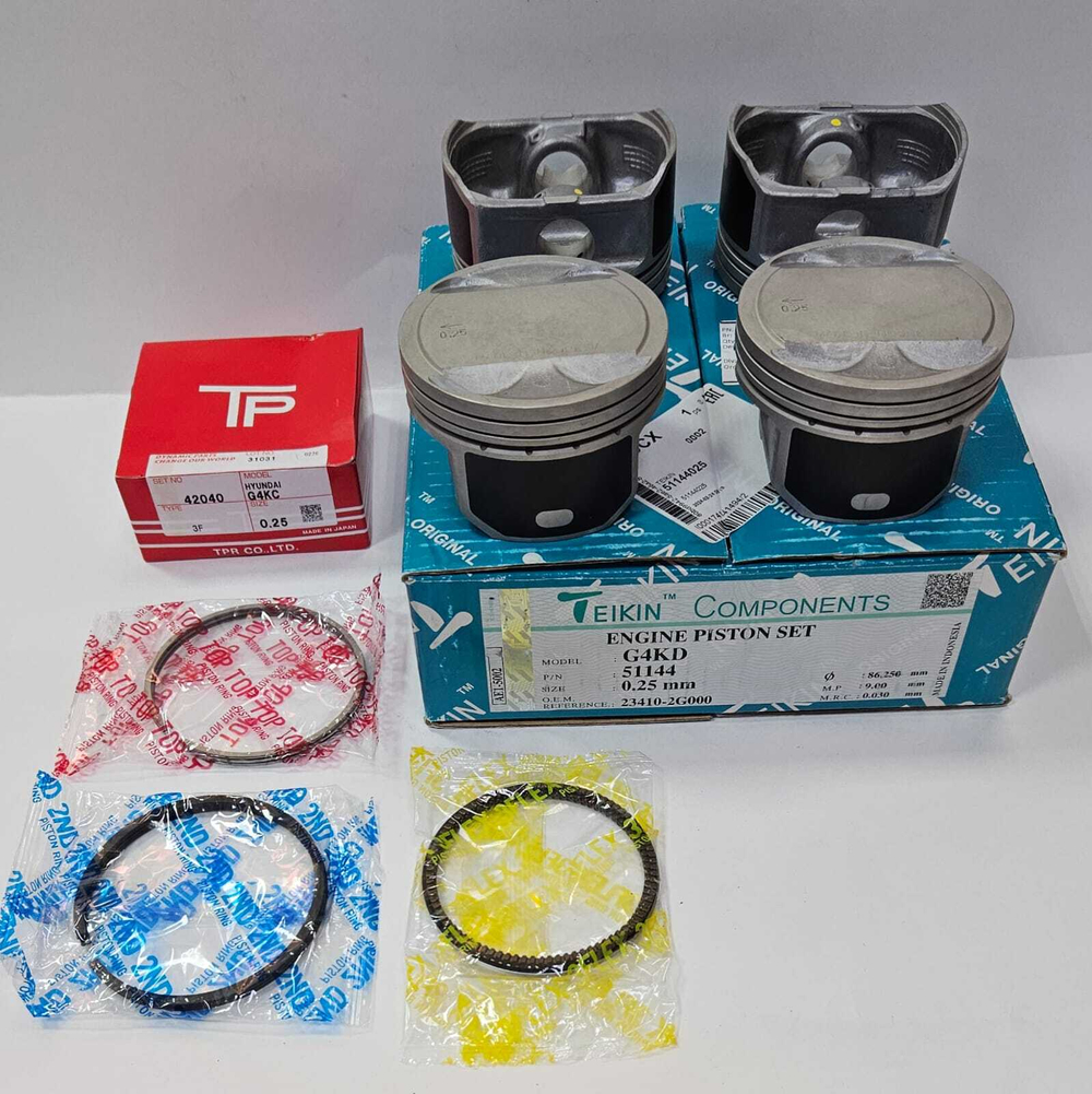 Поршни Teikin с кольцами TP +0.25 G4KD