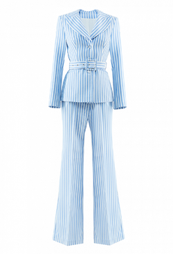 Брючный костюм голубой 33-02-20 SS