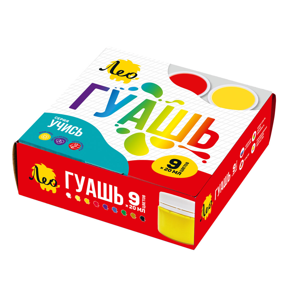 Краска гуашь "Учись"