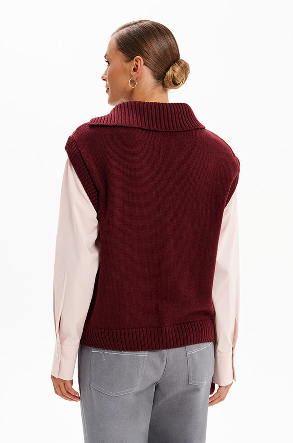 23447 Джемпер женский (бордовый)