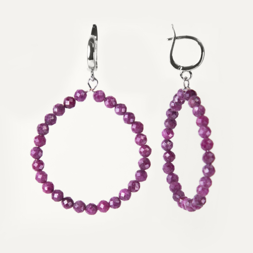 Серьги Facets RED