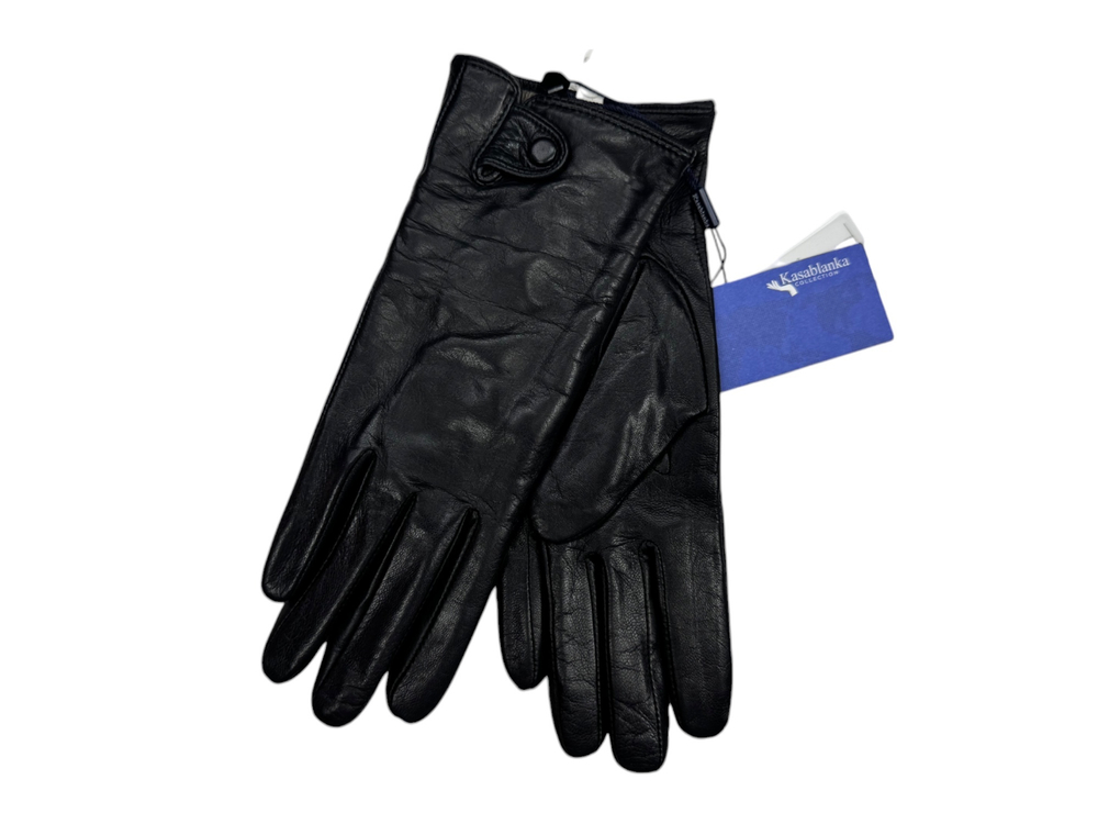 Kasablanka.Перчатки.Женские.Кожаные.Люкс качества.Трикотаж-шерсть. 5 шт в упаковке.