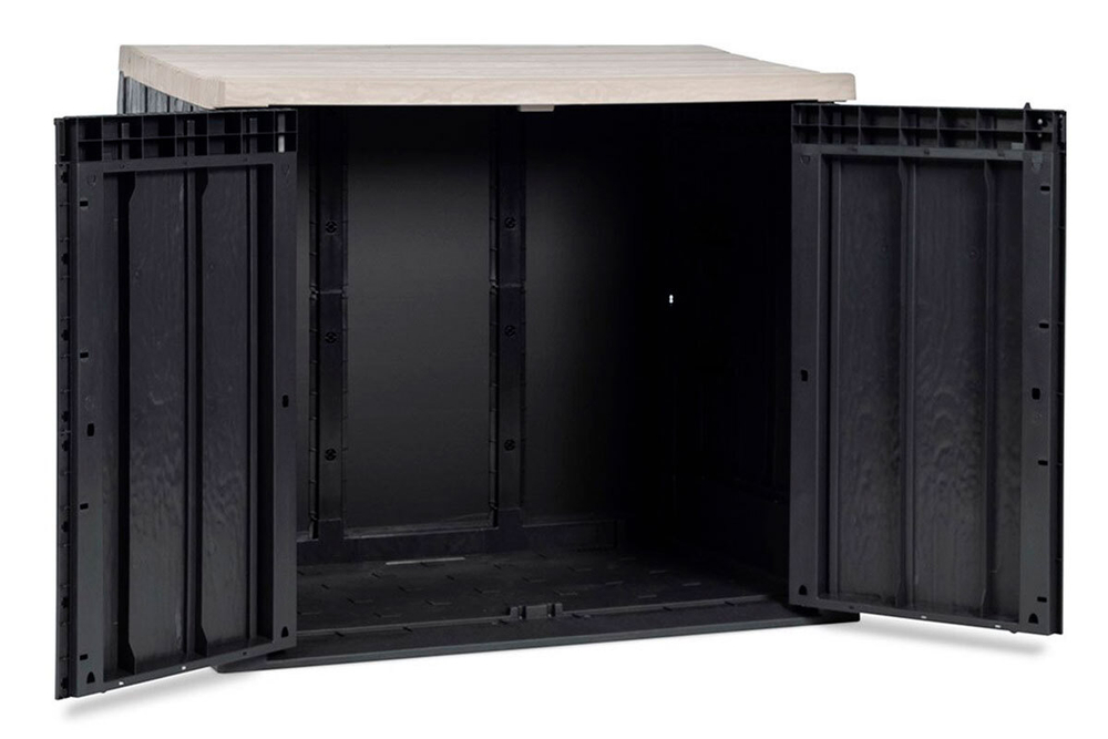 Ящик пластиковый TOOMAX STORA WAY PLUS XL 1270л, антрацит/светло-серый