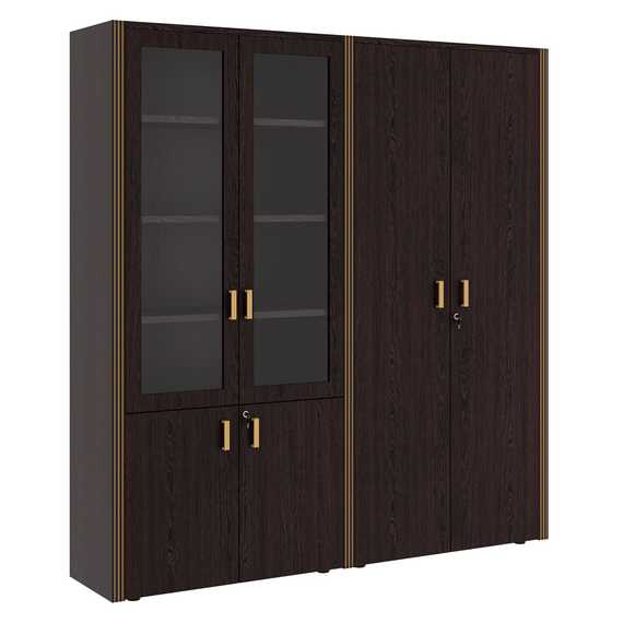 Композиция 1 Шкаф для бумаг с гардеробом 195x42x206
