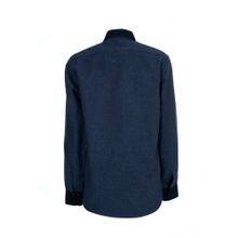 Рубашка из модала TSAREVICH, темно-синий меланж