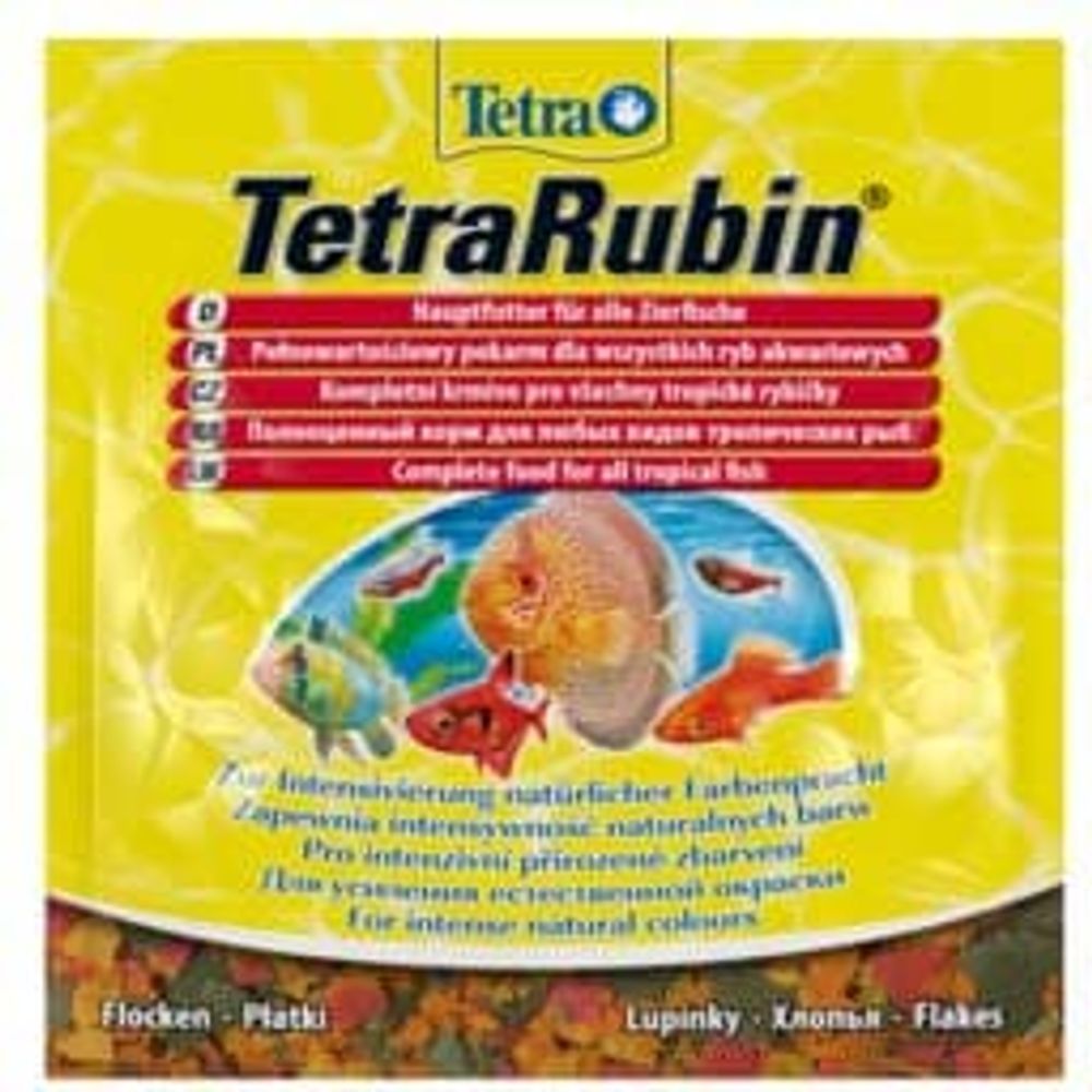 TetraRubin 12г корм в хлопьях для улуч.окраса всех видов рыб (sachet) TetraRubin 12г корм в хлопьях для улуч.окраса всех видов рыб (sachet)