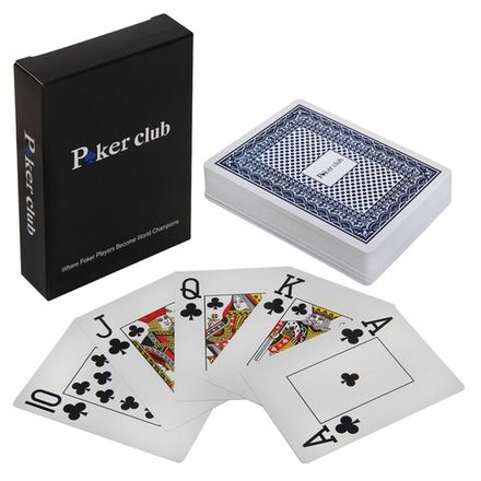 Карты игральные покерные Poker Club синяя рубашка
