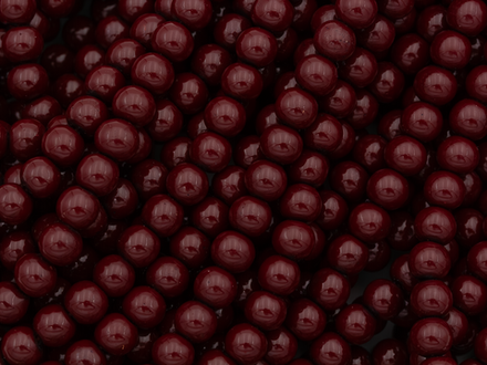 Нить бусин из гематита "Спелая вишня" 6,4мм