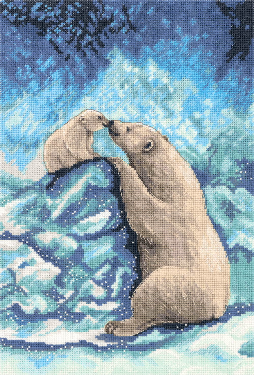 Набор для вышивания "PANNA"J-7082 "Мишки на Севере" 18 х 27 см