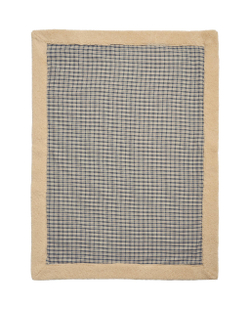 Zara Home плед из хлопка, синий, в клетку, 90x120 см