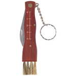 Нож грибника складной 17см с щеткой