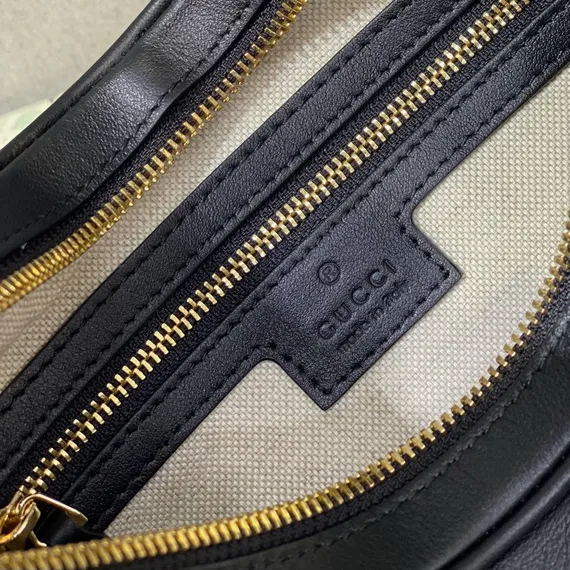 Большая сумка через плечо Gucci Attache черный