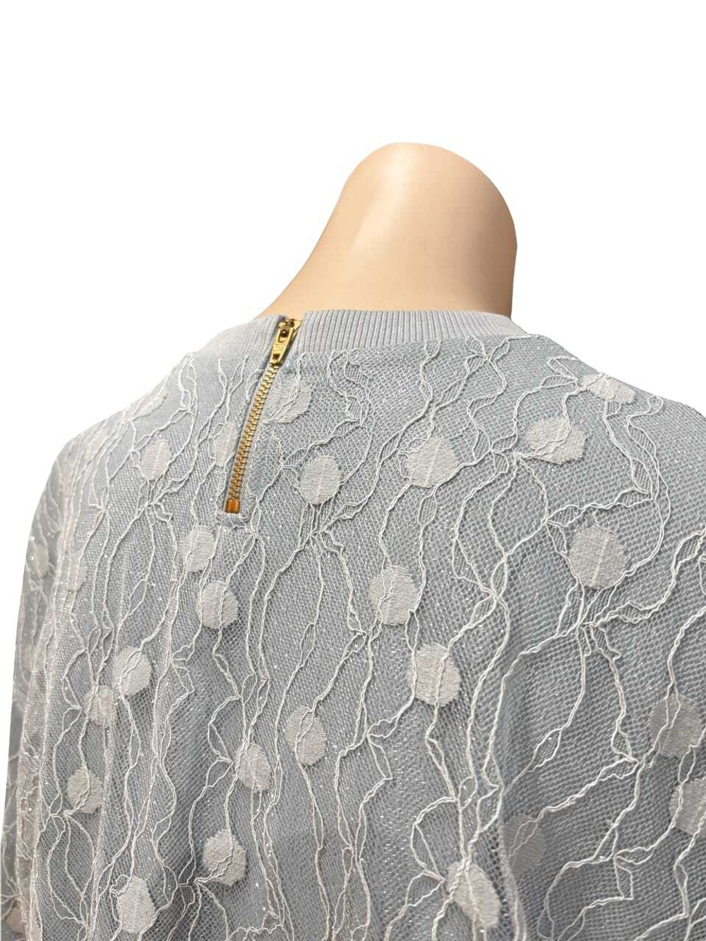 Футболка овер с кружевом