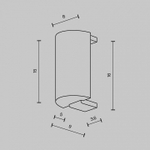Заглушка для трека Maytoni Technical Accessories for tracks Flarity TRA154EC-B