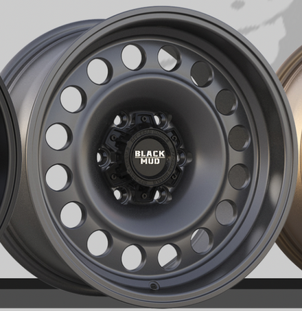 Диск колесный, кованый rt570 R17 8,0 ЕТ0 Black Mud Wheels Gun Gry